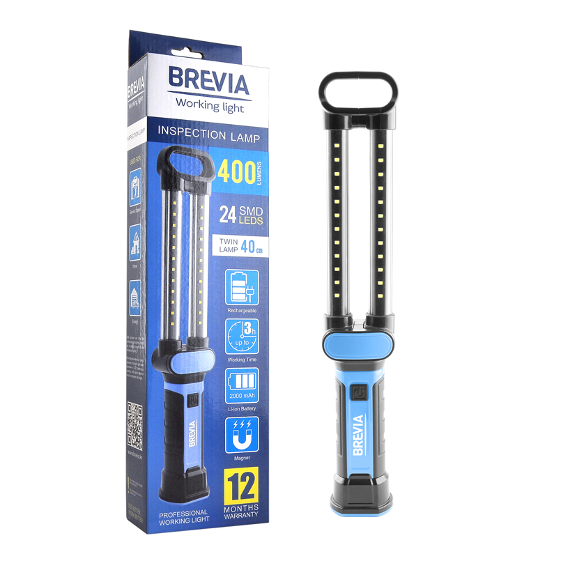 

Фонарь инспекционный Brevia LED 24SMD 40см 400lm 2000mAh microUSB 11370