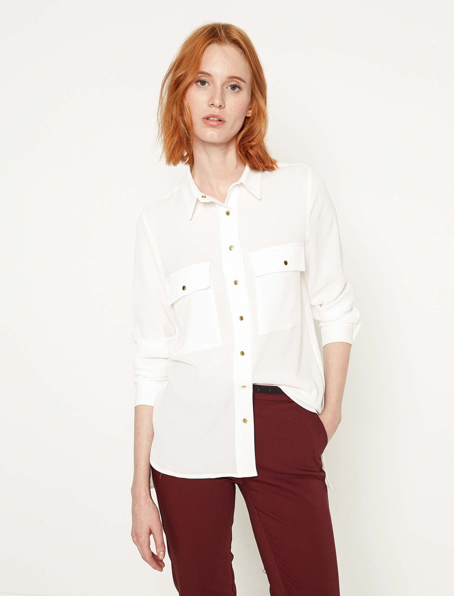 

Рубашка Koton 7YAK68488PW 40 Off White