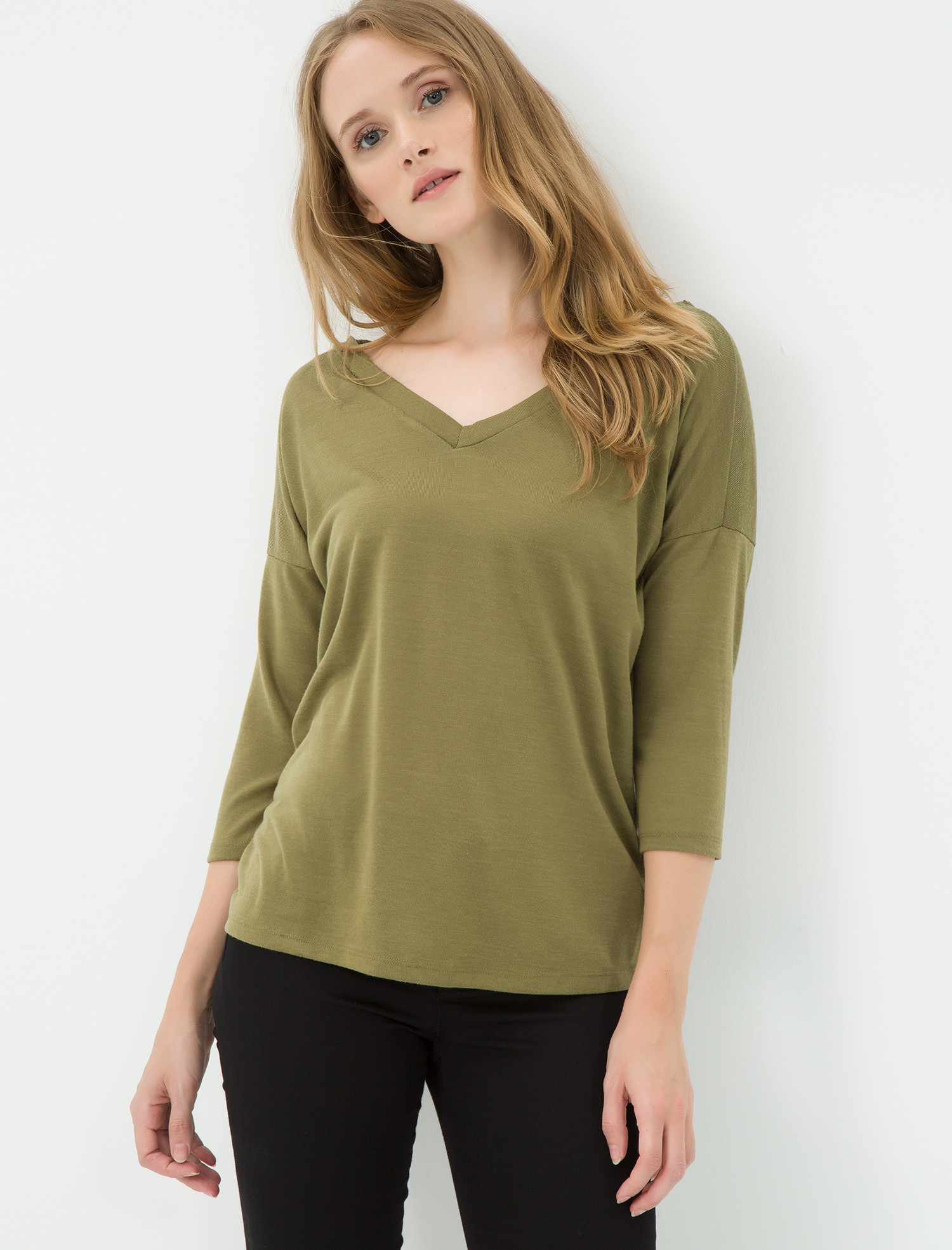 

Лонгслив Koton 7KAK18513OK  Khaki, Лонгслив Koton 7KAK18513OK S Khaki