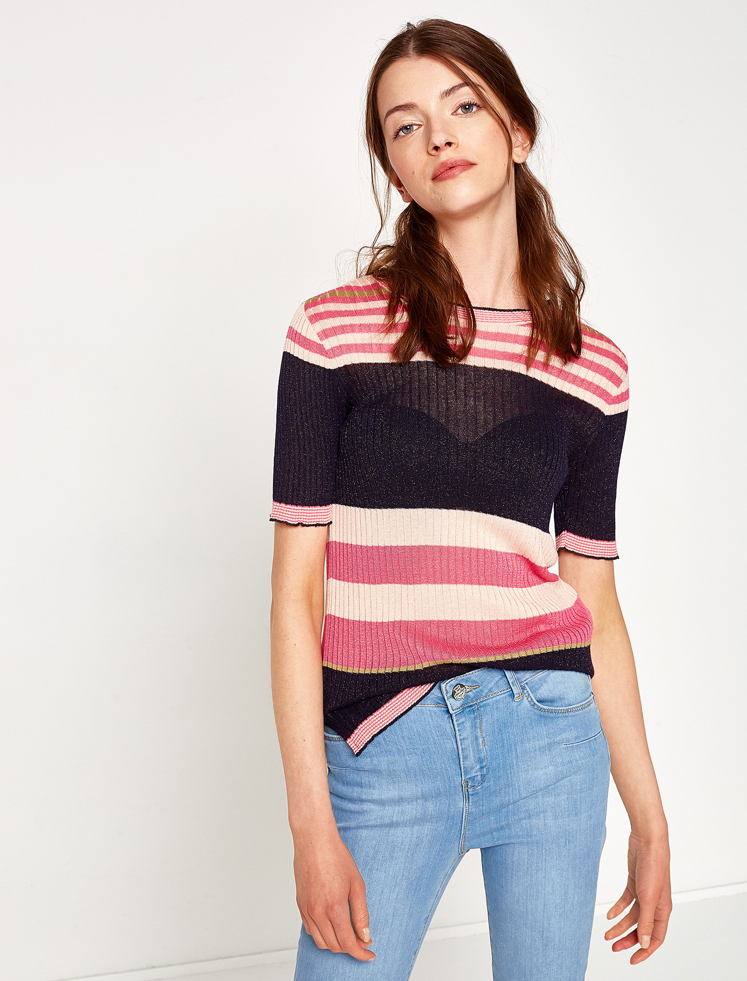 

Джемпер Koton 7YAK92218HT  Rose Stripe, Джемпер Koton 7YAK92218HT XL Rose Stripe