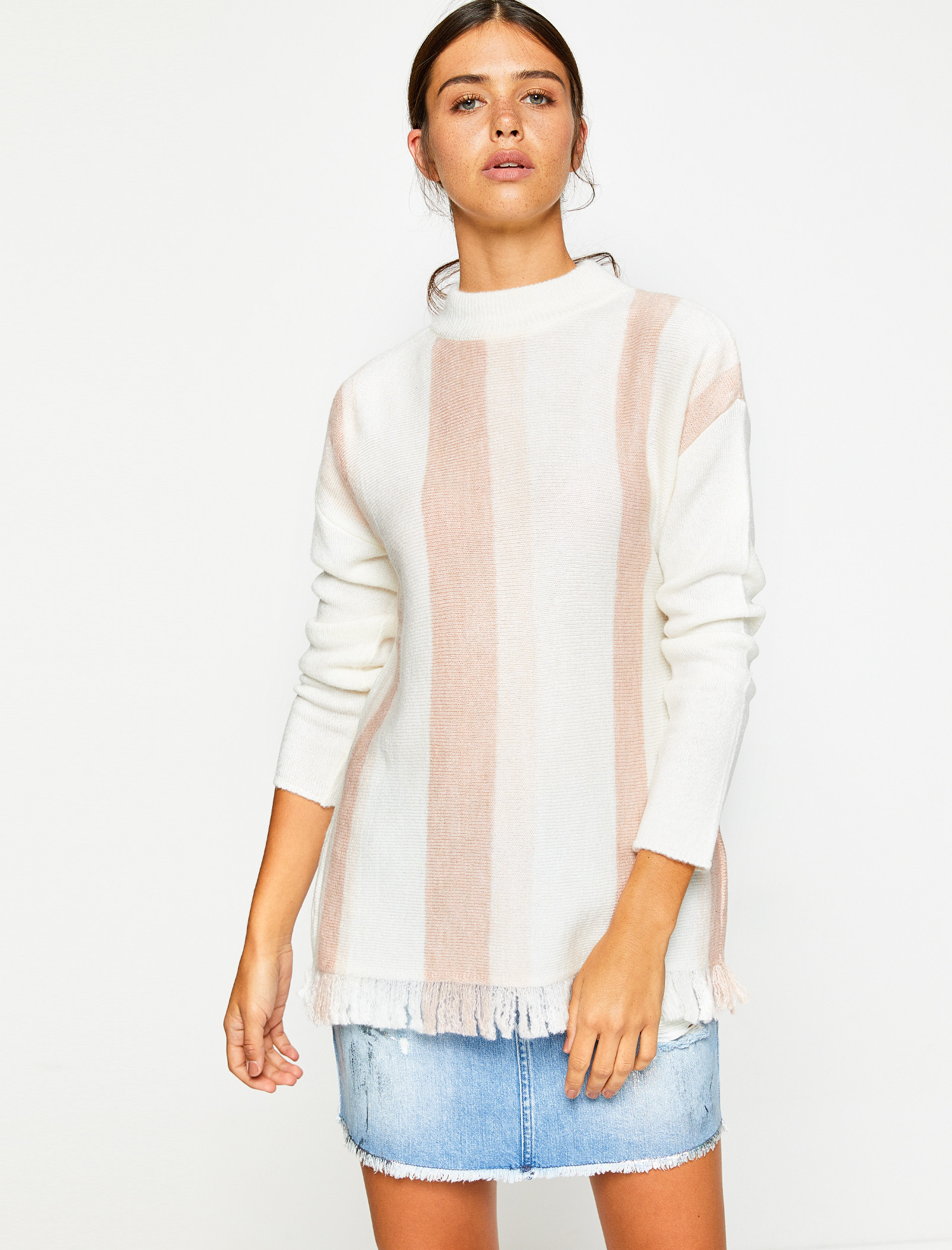 

Свитер Koton 8KAK93100YT XL Rose Stripe