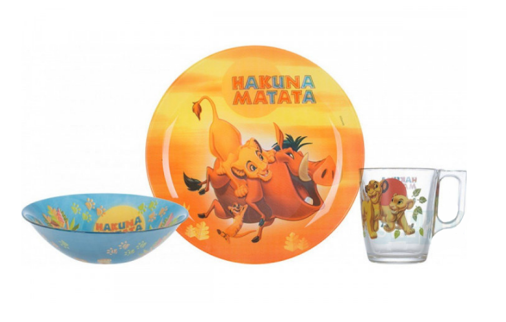 

Набір для дітей (LM-9345p) Disney Lion King 3 пр.