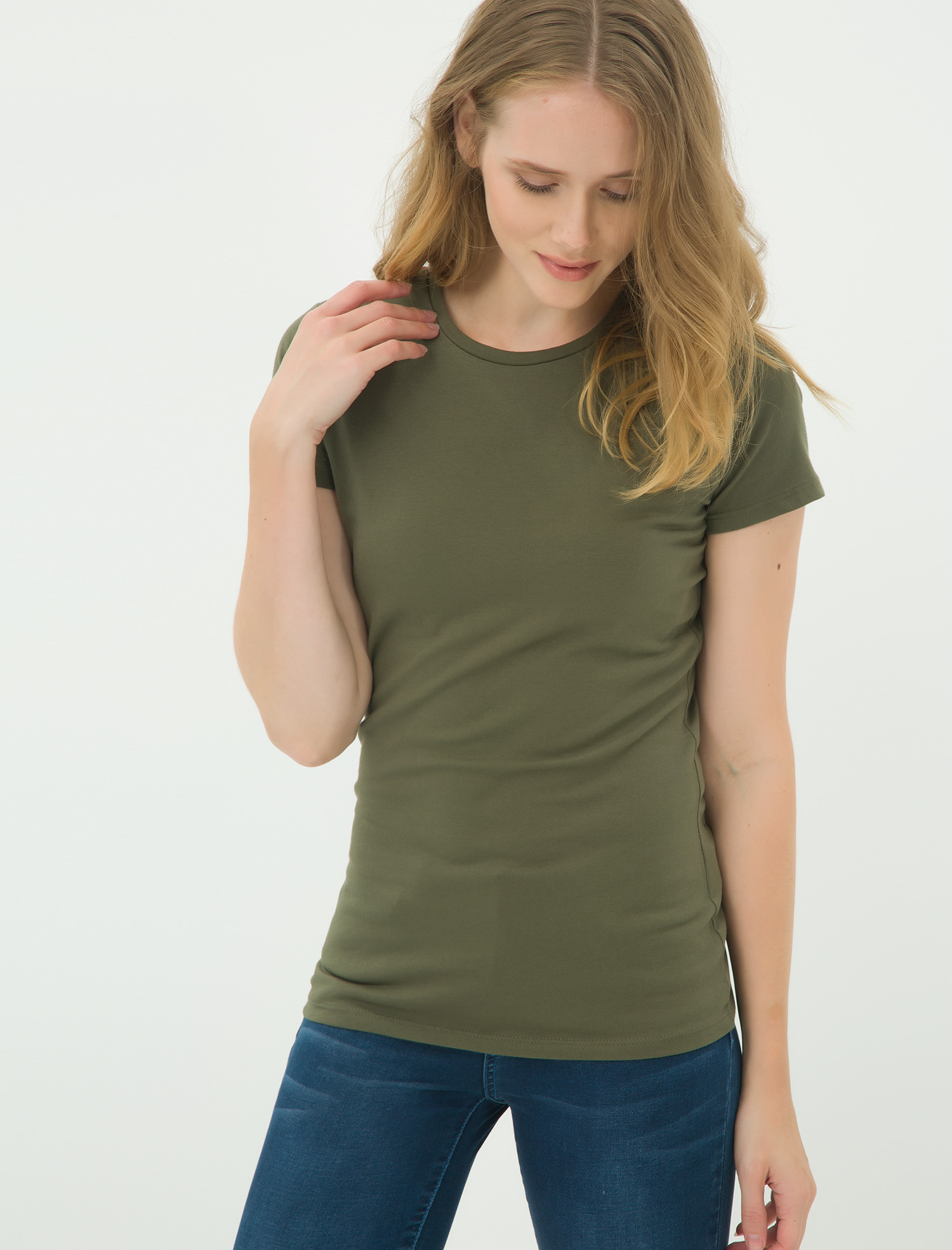 

Футболка Koton 7KAK12813CK  Khaki, Футболка Koton 7KAK12813CK S Khaki