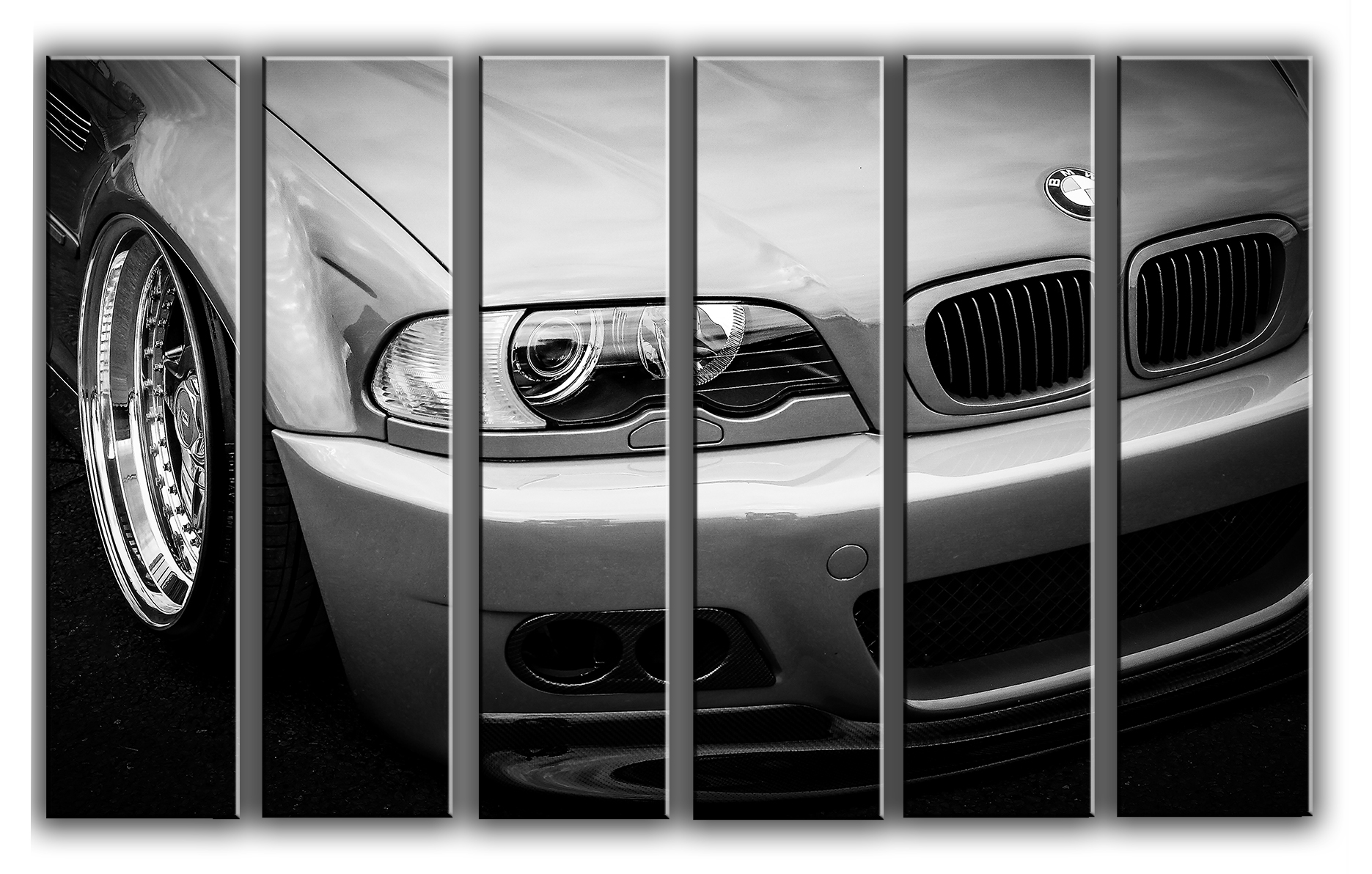 

Модульная картина на холсте из 6 частей авто BMW M3 споривный автомобиль Hotel Arizona HD 112 см x 171 см