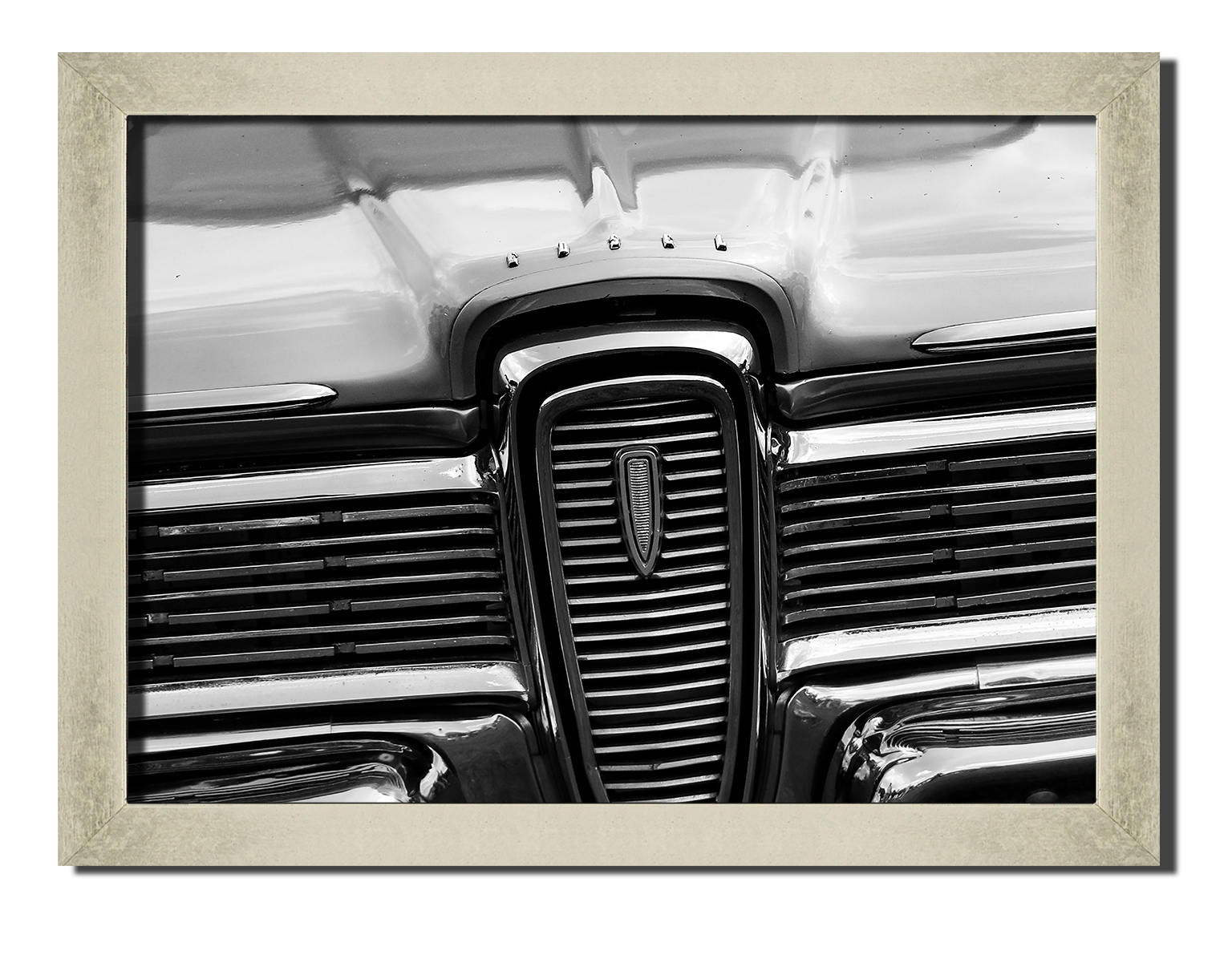 

Silver frame картина на файн-арт бумаге ретро автомобиль классический авто Hotel Arizona HD 31 см x 41 см