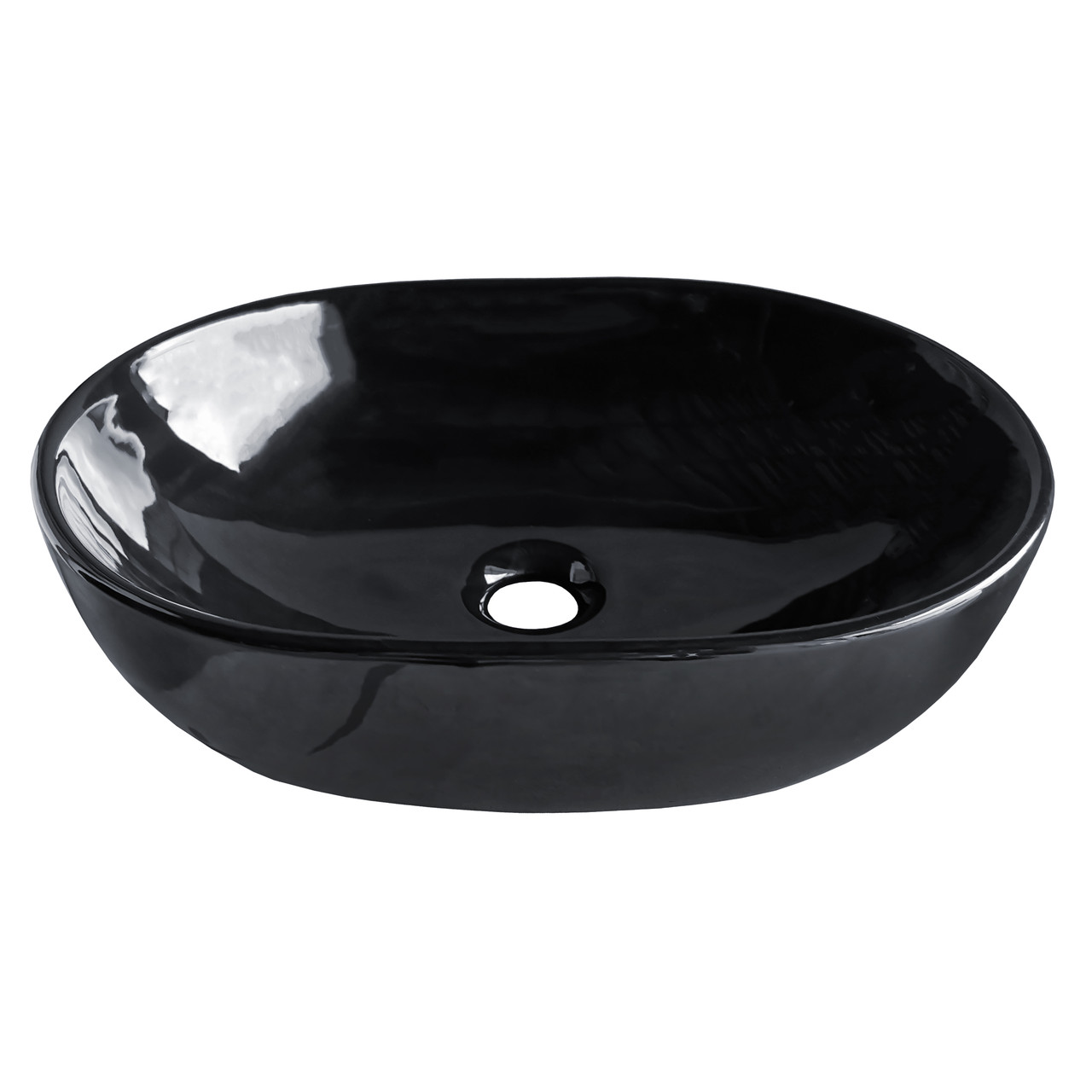 

Умывальник Volle BLACK AMADEUS M 48*35*14,5 см овальный черный, накладной