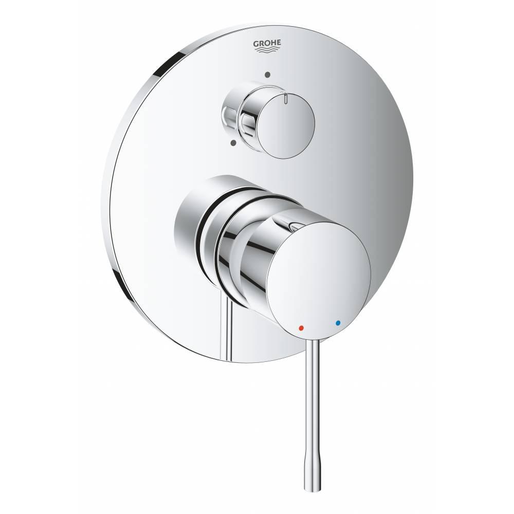 

Смеситель для ванны Grohe Essence 24092001 однорычажный на 3 выхода