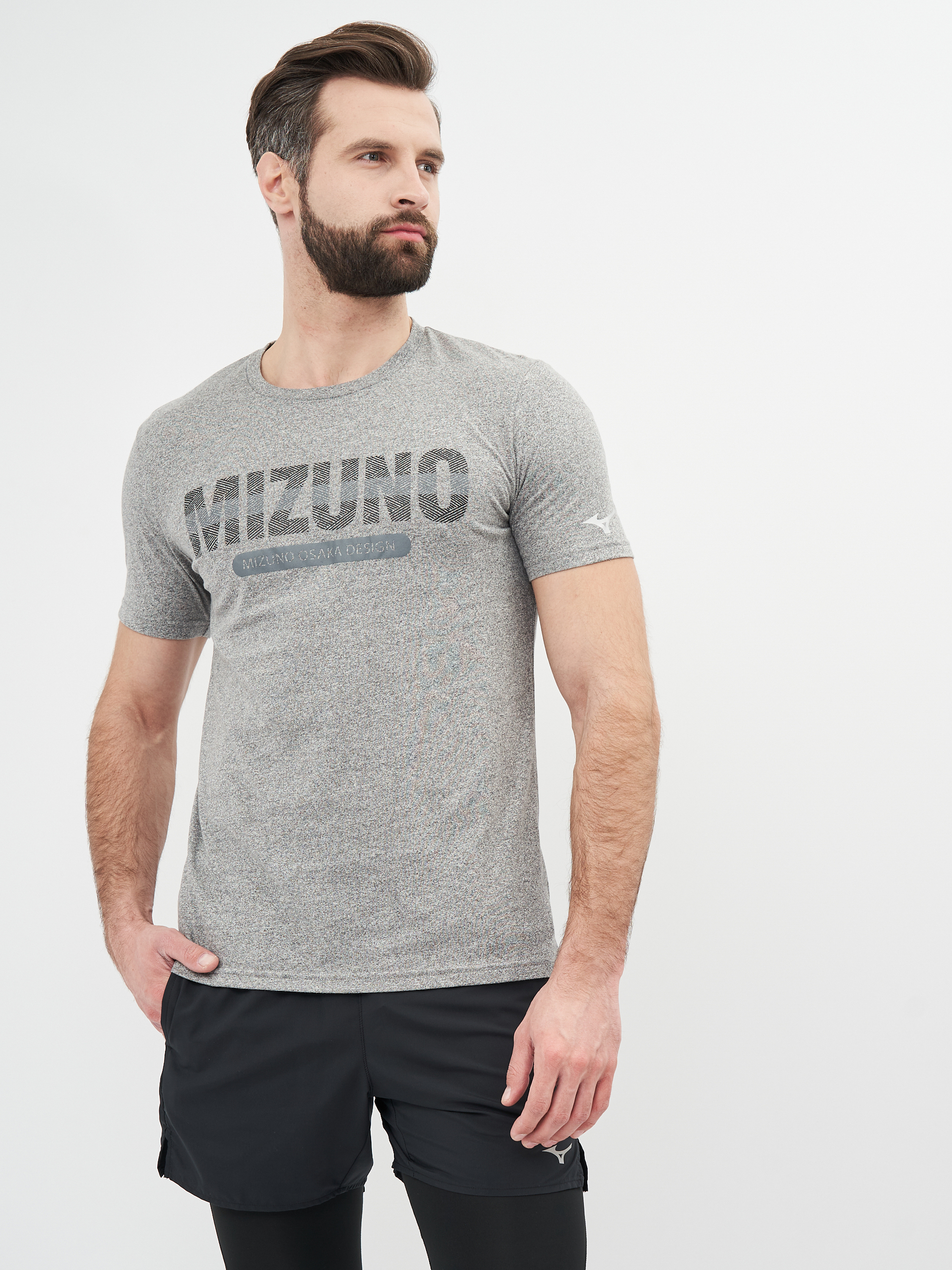

Футболка Mizuno Heritage Tee K2GA900107 S Серая