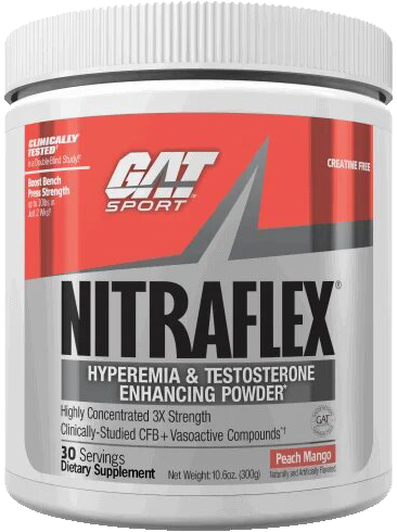 

Предтренировочный комплекс GAT sport Nitraflex 300 г Персик и манго(816170022168)