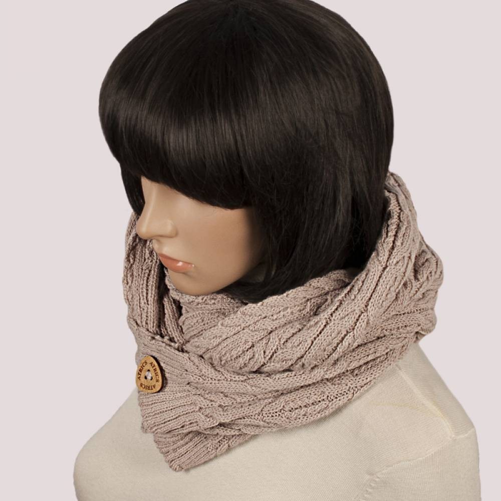 

Вязаный шарф-снуд Atrics Капучино