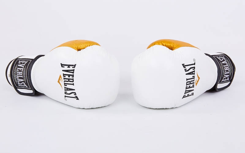 

Перчатки боксерские кожаные на липучке Everlast MA-6750-W (12 унции)