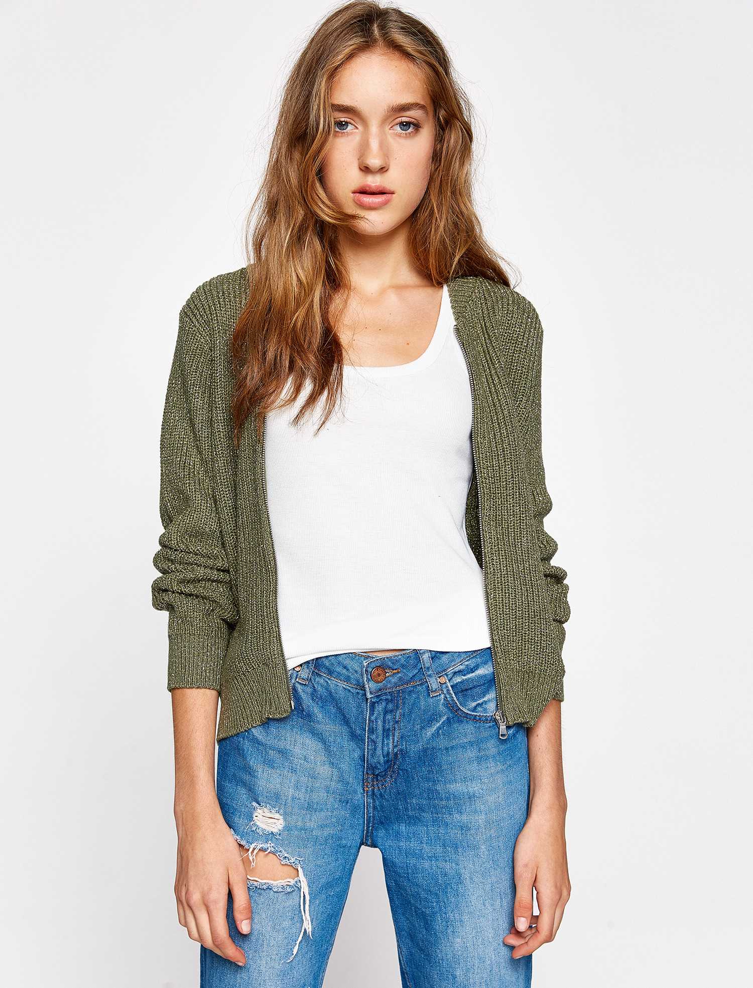 

Кардиган Koton 8KAK93931YT XL Khaki