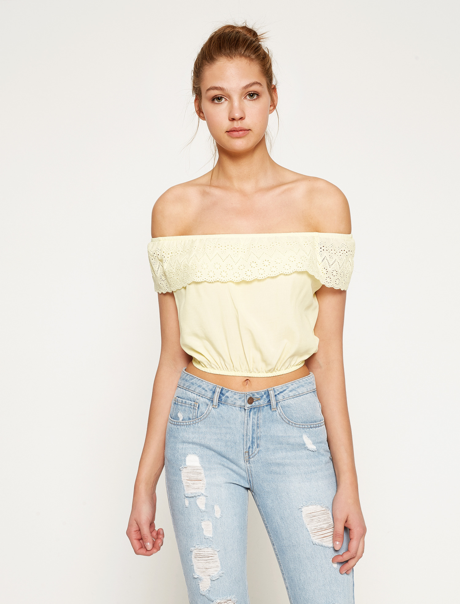 

Майка Koton 7YAL61648OW 38 Yellow