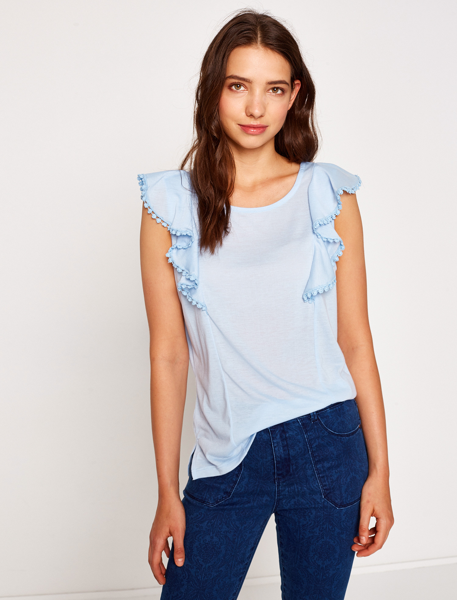 

Майка Koton 7YAK36176IK XL Lblue