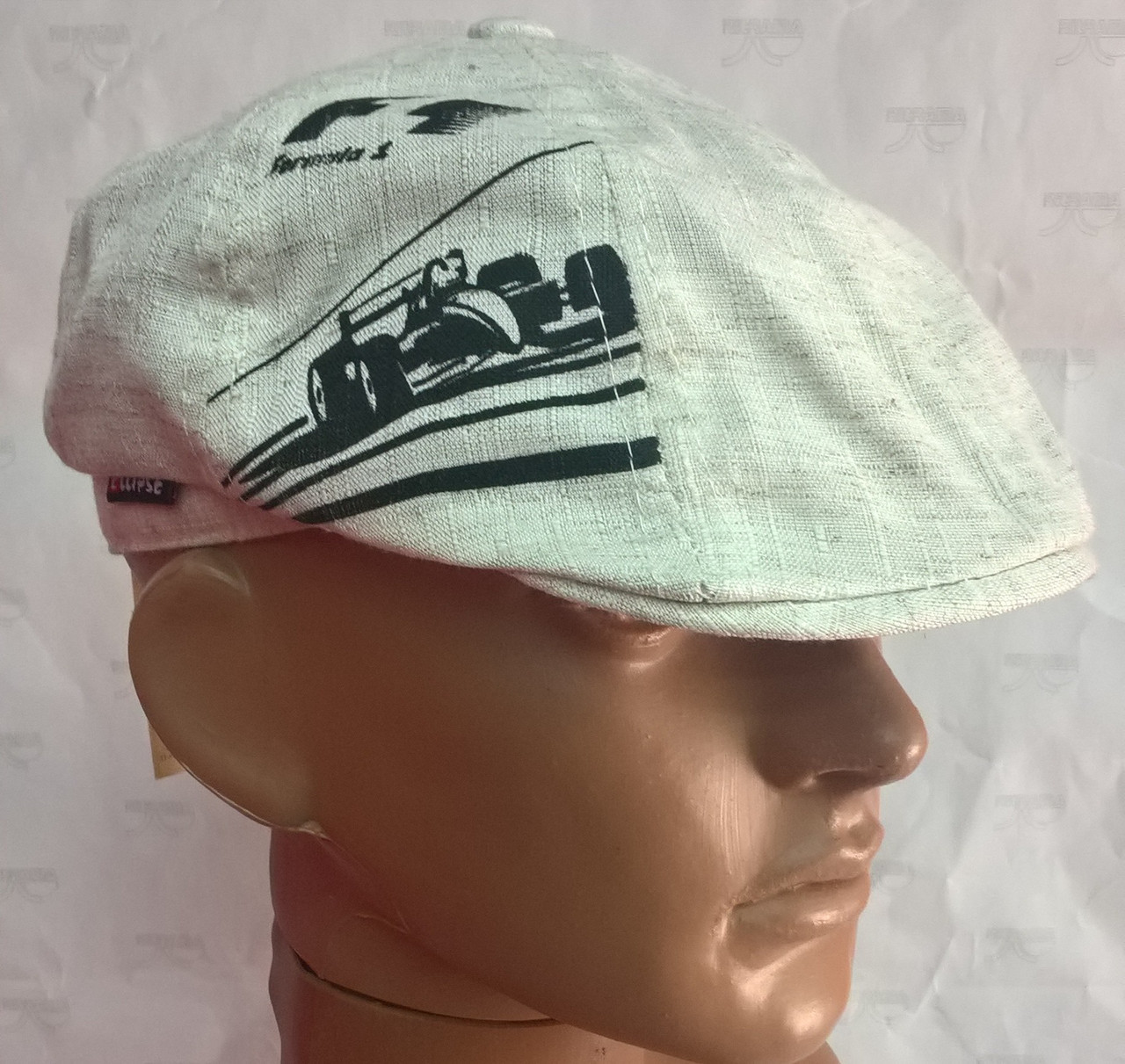 

Детская летняя кепка восьмиклинка из льна бежевый 6104Д/4/61/F1/2 Ellipse 54 см