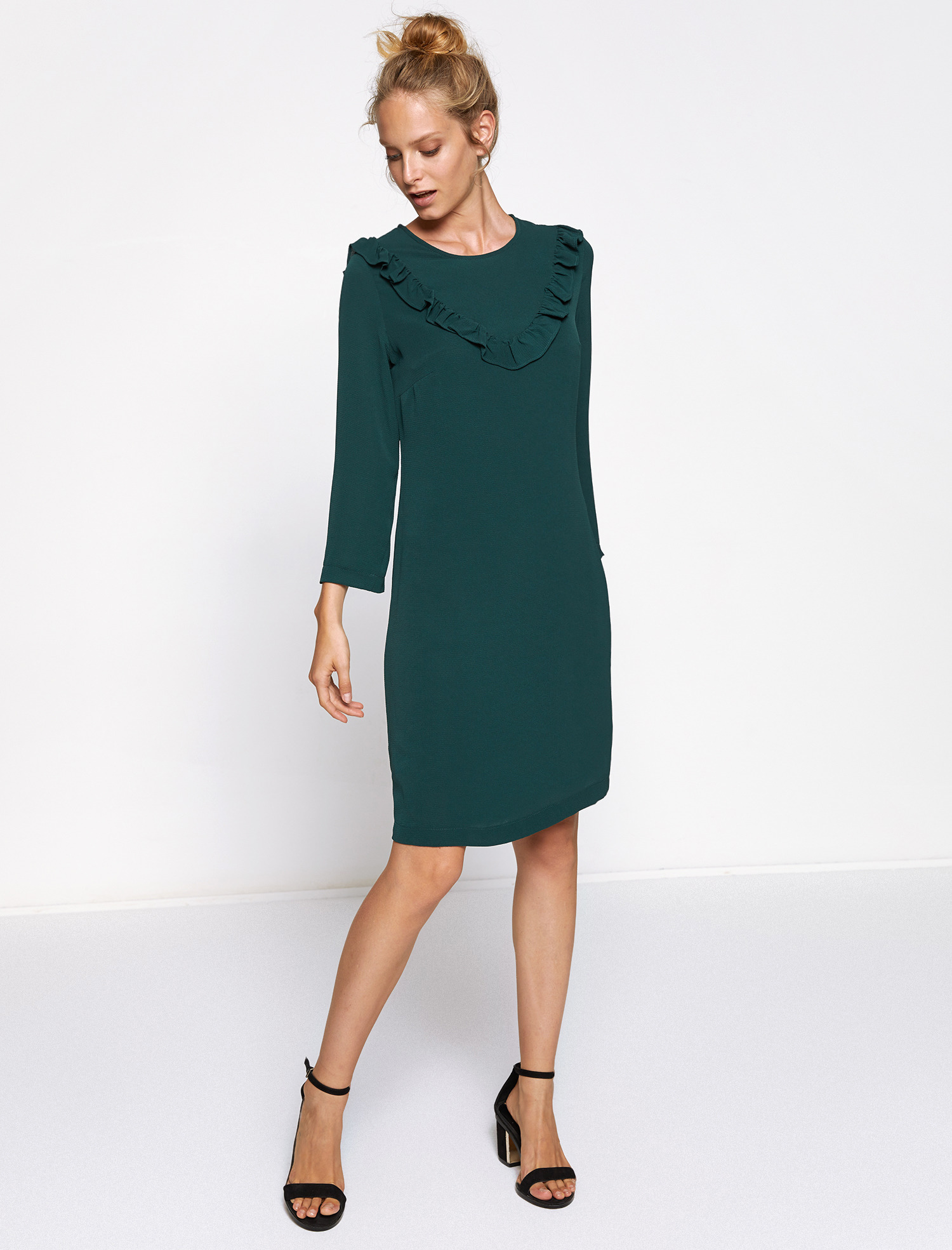 

Платье Koton 8KAK83494EW 34 Dark Green