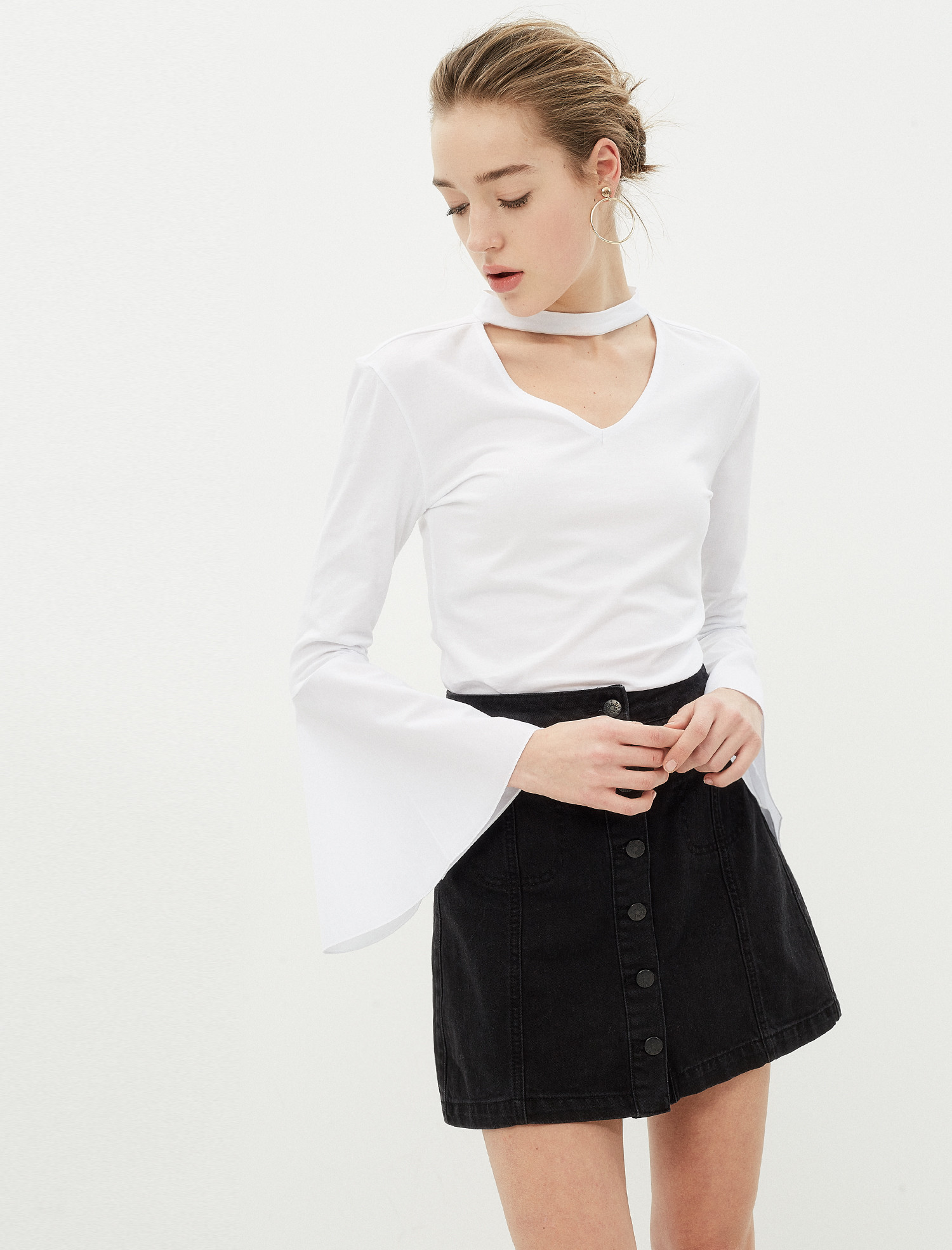 

Блузка Koton 7YAL16563IK S Off White