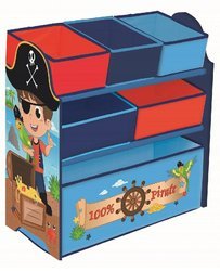 

Стеллаж органайзер для игрушек KidsBunkBed Пират 65 см X 26,5 см X 60 см