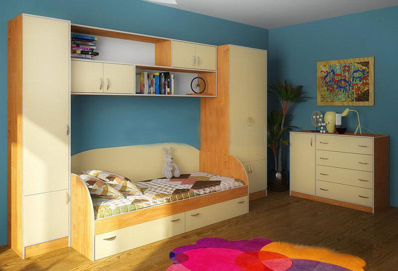 

Детская комната KidsBunkBed K-004 ольха ваниль 1940х650х850 мм