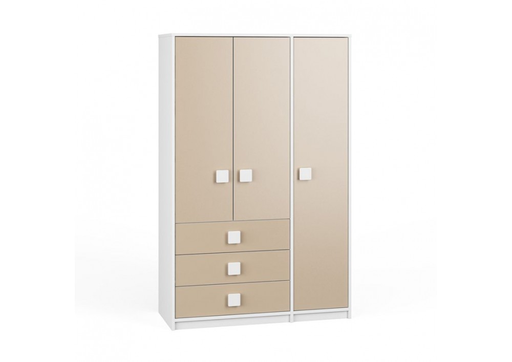 

Шкаф KidsBunkBed Ш-23 белый розовый 1060 x 446 x 1656 мм