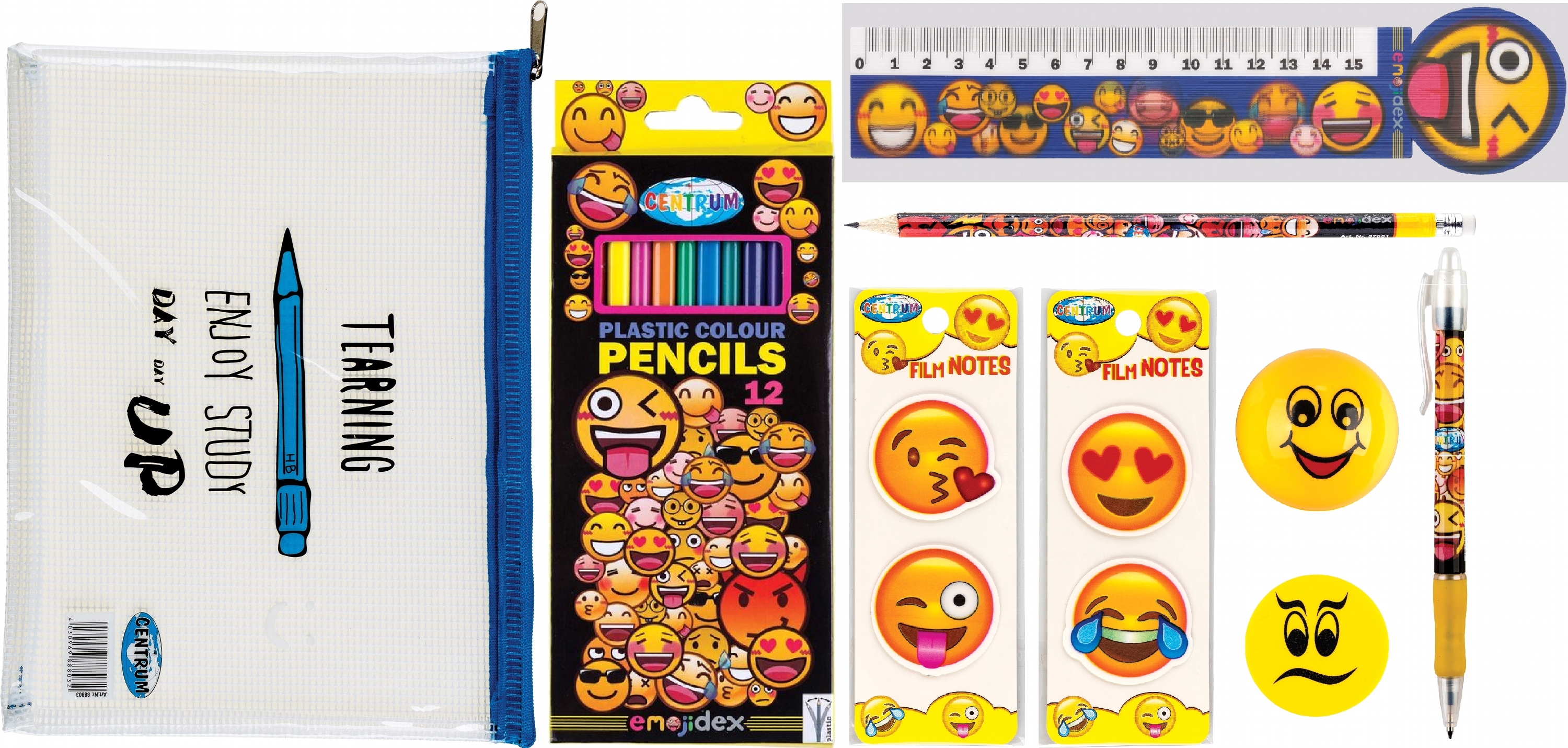 

Набор канцелярских принадлежностей Centrum Emojidex 9 предметов (2000998450465)