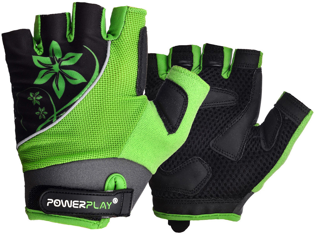 

Велоперчатки женские PowerPlay 5281 A Зеленые S