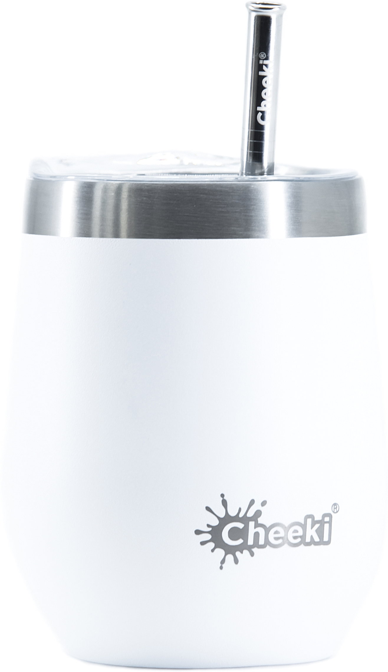 

Бокал для напитков Cheeki со стальной трубочкой 320 мл Insulated Wine Tumbler Spirit White