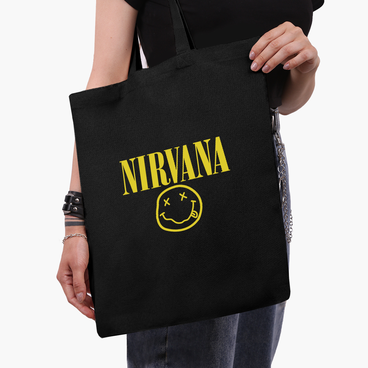 

Эко сумка шоппер Nirvana (9227-1964-2) 41x35 см Черный