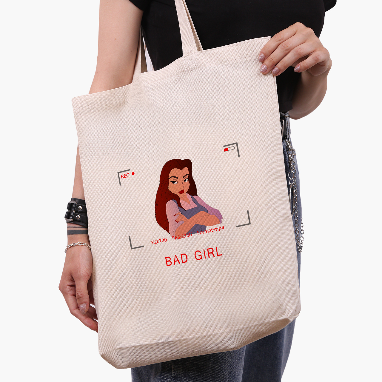

Эко сумка шоппер Disney Princess Belle (9227-1434-1) 41x35x8.5 см Белый