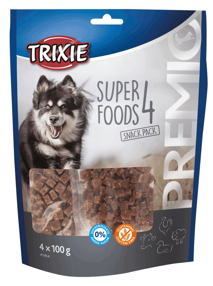 

Лакомство для собак PREMIO 4 Superfoods Trixie курица, утка, баранина и говядина 100гр (TX-31854)