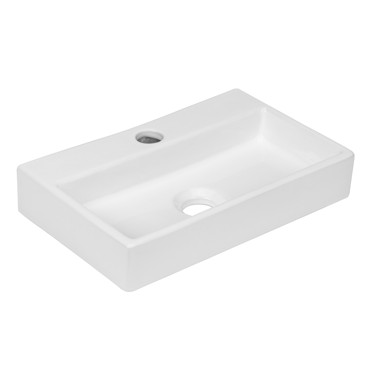 

Умывальник Volle 380x240x70mm прямоугольный с отверстием под смеситель 13-01-11