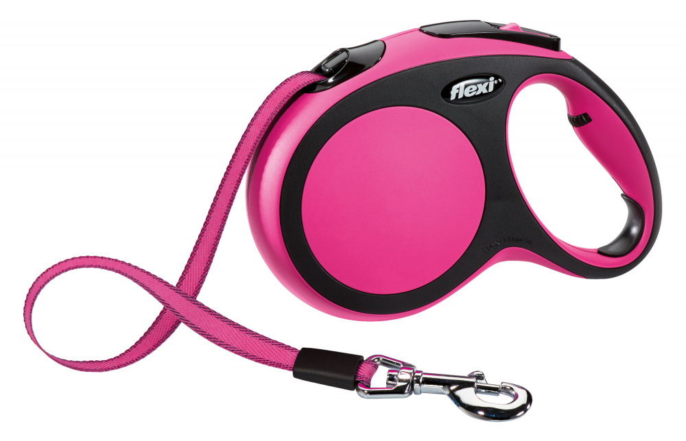 

Поводок-рулетка Flexi New COMFORT 5м до 60кг розовый (TX-21366)