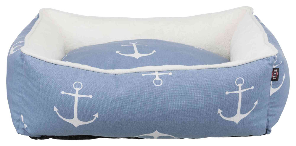 

Лежак мягкое место Anchor Trixie 80см х 65см белый с синим (TX-38266)