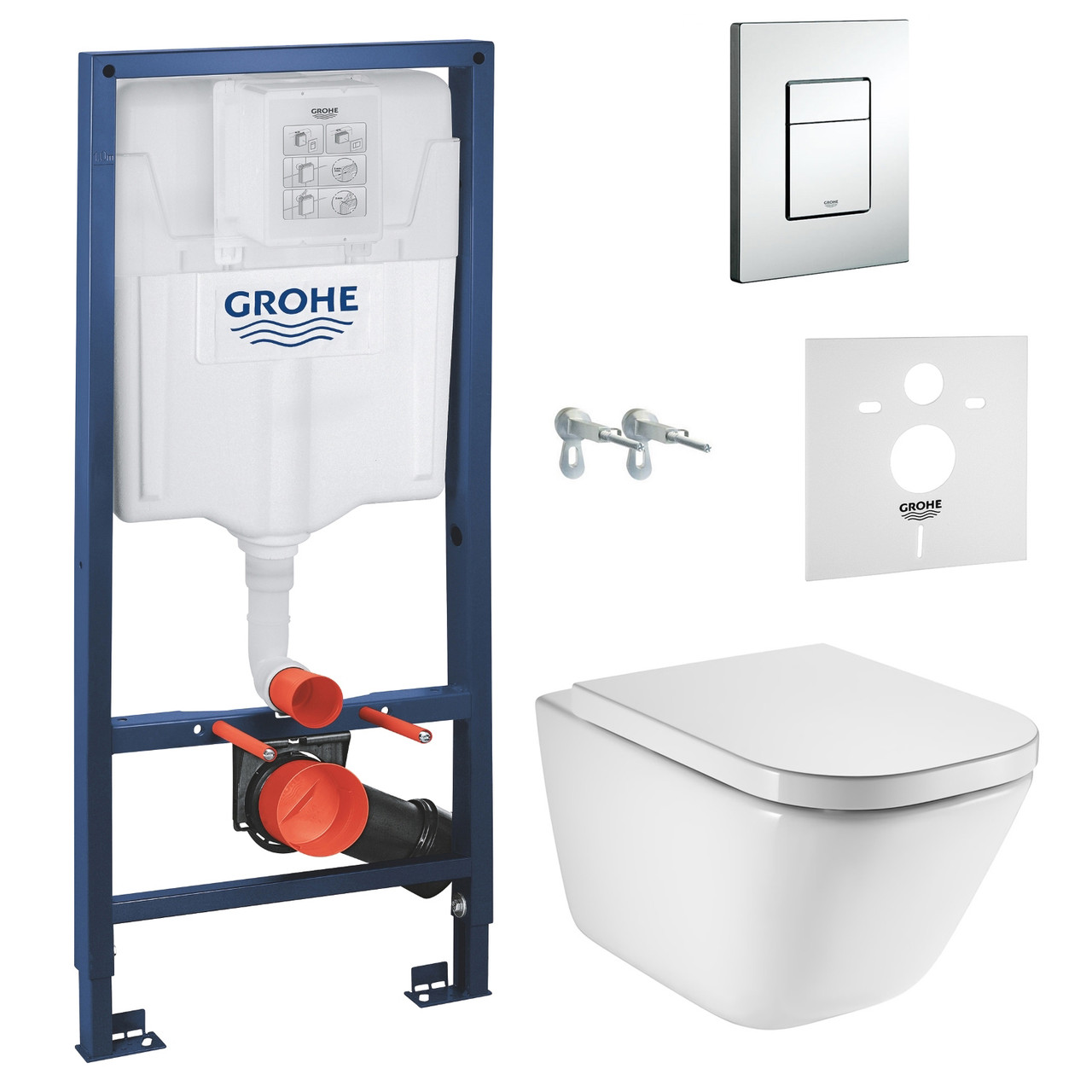 

Инсталляция Grohe Rapid SL 38772001 +унитаз подвесной Roca Gap Rimless с сидением soft close