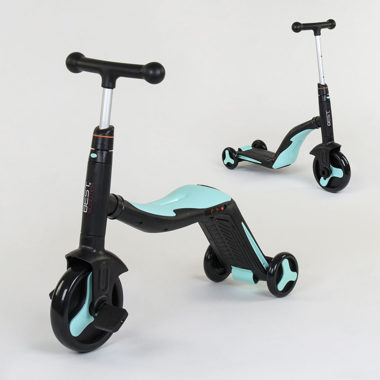 

Самокат 3в1 JT 20255 Best Scooter, самокат-велобег-велосипед, свет, 8 мелодий, колёса PU d=20/d=11см