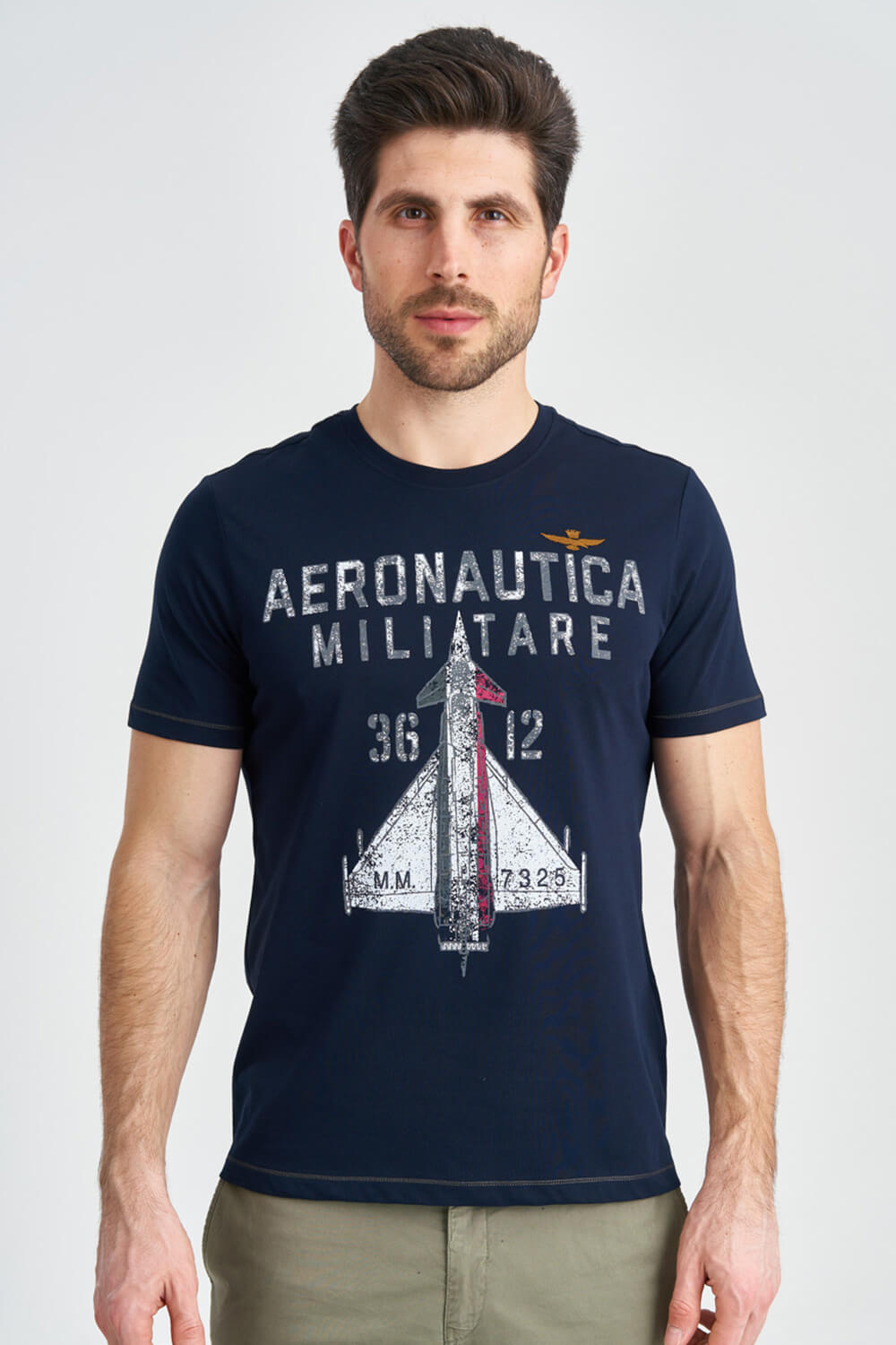 

Футболка с большим принтом Aeronautica Militare 3913 XXXL