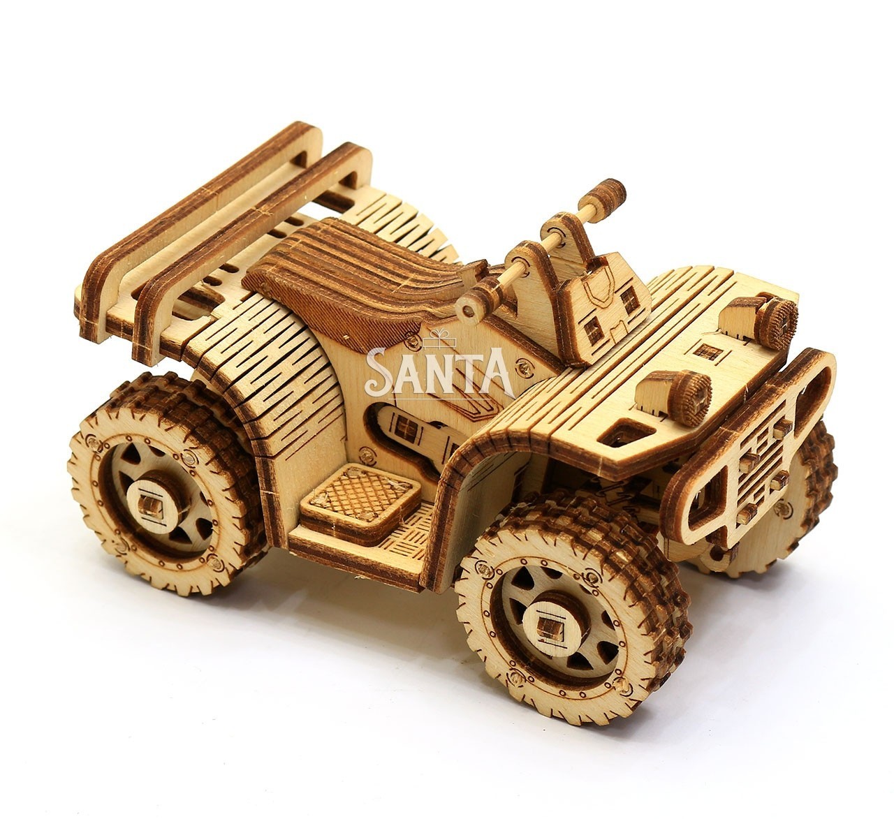 

Деревянный конструктор Wood Trick Квадроцикл ATV. Техника сборки - 3d пазл