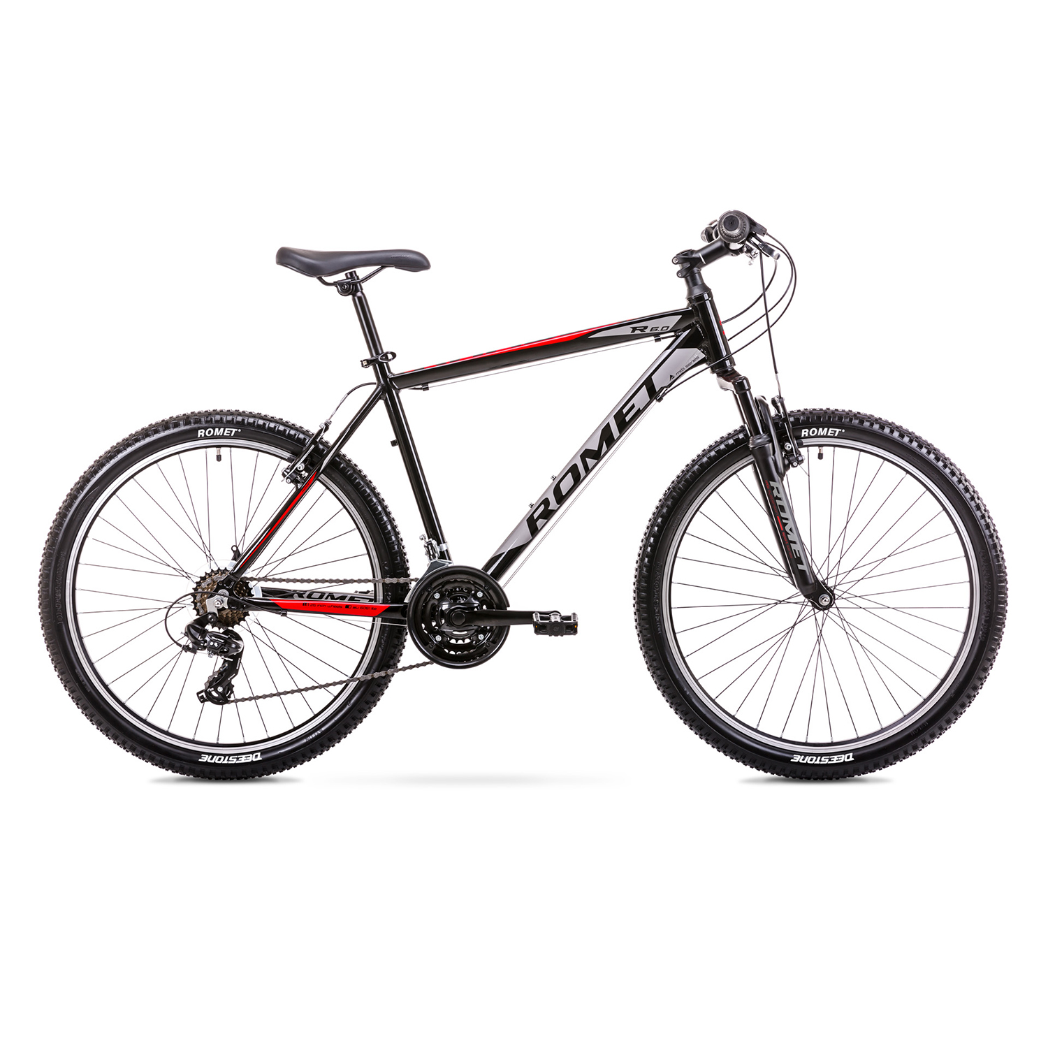 

Велосипед ROMET 19 Rambler R6.0 Black Red 14 S