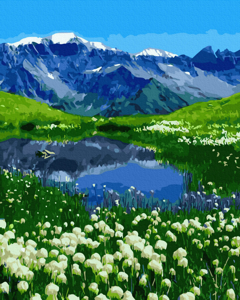 

Картина по номерам. Rainbow Art Альпийский пейзаж GX39458-RA