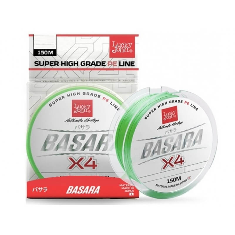 

Шнур Lucky John Basara Light Green Х4 PE 150m 0.175mm Светло-зеленый (LJ4100-017)