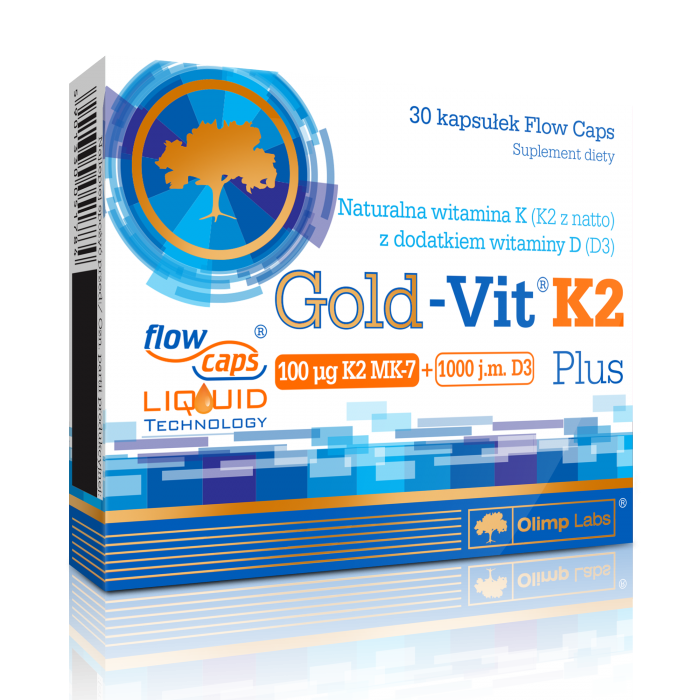 

Витамин Д3 и МК-7, Gold-Vit K2 Plus, Olimp Nutrition 30капс (36283100)