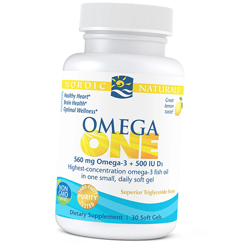 

Omega ONE Nordic Naturals 30гелкапс Лимон (67352035)