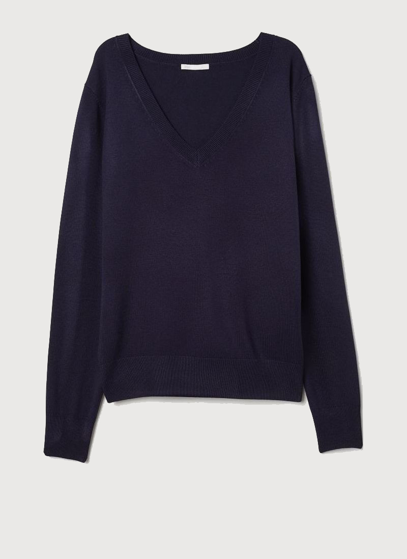 

Пуловер H&M 1103-6736389  Темно-синий, Пуловер H&M 1103-6736389 S Темно-синий