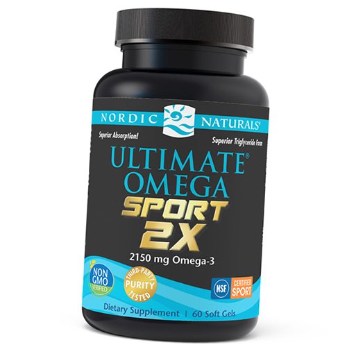 

Ultimate Omega 2X Sport Nordic Naturals 60гелкапс Лимон (67352034)
