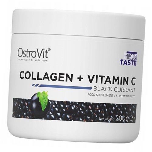 

Гидролизованный коллаген с Витамином С, Collagen + Vitamin C, Ostrovit 200г Черная смородина (68250002)