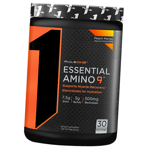 

Незаменимые Аминокислоты с Электролитами, Essential Amino 9, Rule 1 345г Персик-манго (27408002)