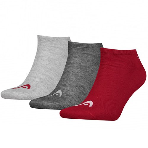 

Head Носки Sneaker 3P Unisex 761010001 35-38 Красно-серый