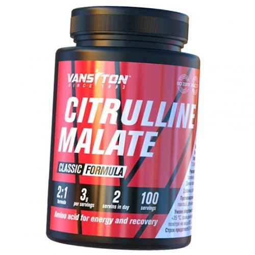 

Цитруллин Малат, Citrulline Malate Powder, Ванситон 300г Без вкуса (27173015)