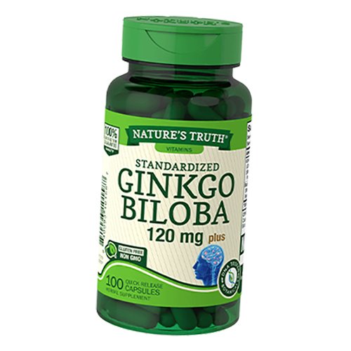 

Стандартизированный экстракт Гинкго Билоба, Ginkgo Biloba 120, Nature's Truth 100капс (71509004)