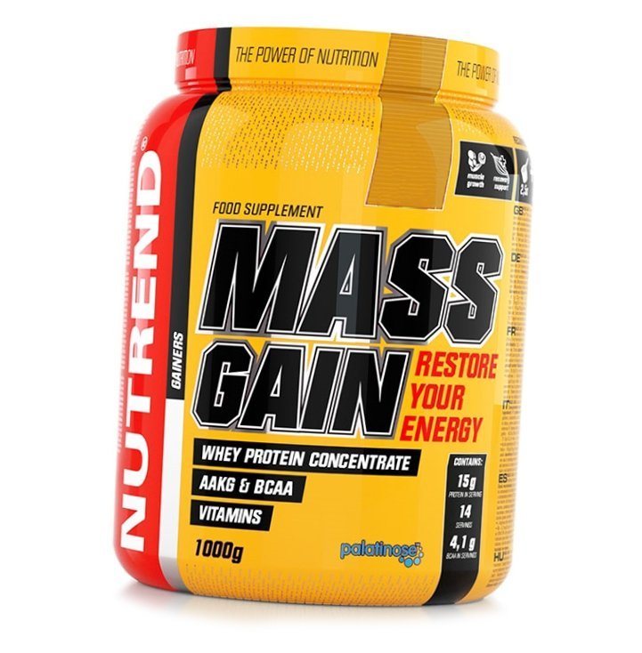 

Гейнер Nutrend Mass Gain 1000г Ваниль (30119002)